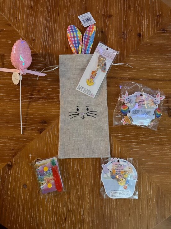 Creatology Other - Easter-Themed Bunny Gift Set: Jewelry Mini Notebook Hair Clips Sequin Egg Bunny